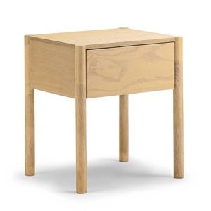 Zyler 47cm Light Ash 1 Drawer Bedside Table