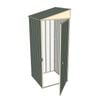 Build-a-Shed 0.8 x 0.8 x 2m Skillion Single Hinged Door Shed - Green