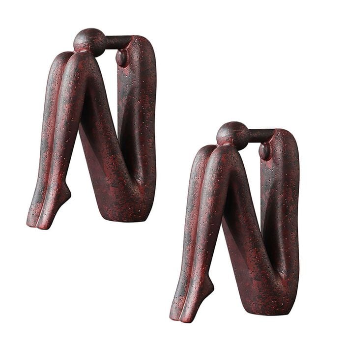 SOGA 2X 13x20cm Stickman Resin Statue