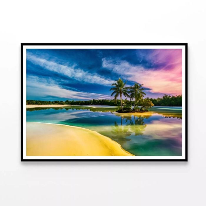 Sunset over the River  Print 100% Australian Made 120x90cm  (Poster)