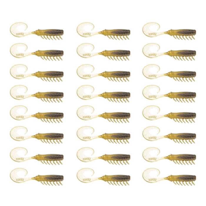 3x 8PK 2.5In Rapala Crush City Soft Plastic Curly Tail Lures - Purple Haze