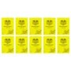 10x Spirax P115 Protective Pp Cover Exercise Book A4 64 Pages 9mm Dotted Yellow