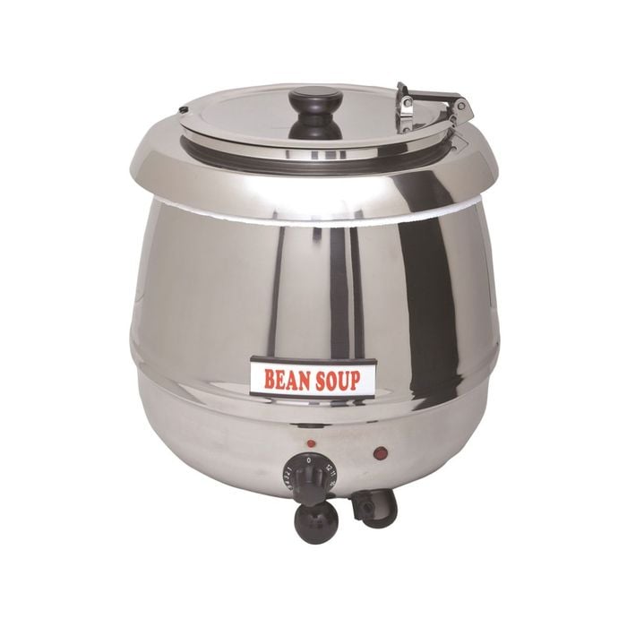 Lce Sk10s Benchtop 10l Soup Kettle Warmer Soup Pot Stainless Steel