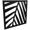 ProtectorAl 300 - 940 x 300 - 940mm Black Palm Framed Composite Decorative Panel