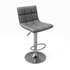 Lunar gaslift barstool in faux leather - Grey