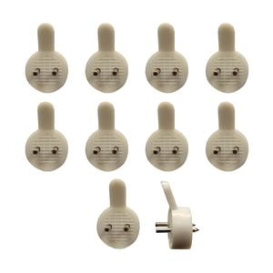 Everhang Plastic Picture Hanging Utility Hook - 10 Pack