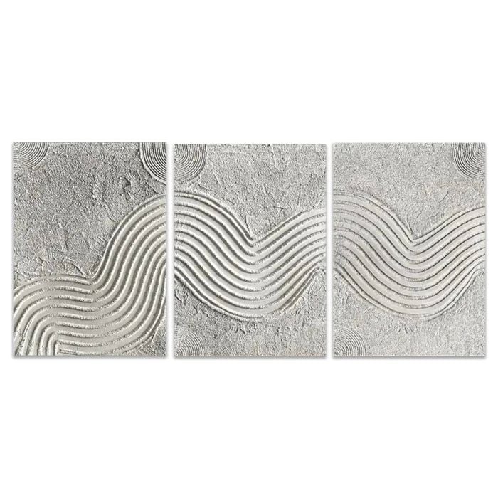 3pcs Art Deco Classic Modern Style Ink Art Print 100% Australian Made 3 x 40x60cm (Metal Print)