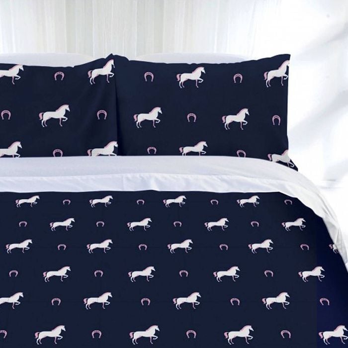 Just Home Just Home Horse Shoe Quilt Cover Set Double