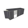 Build-a-Shed 1.5 x 5.2 x 2m Double Sliding Side Door Skillion Shed - Grey