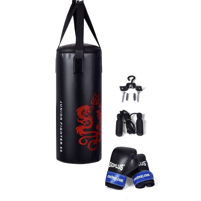 Costway 5pcs Pu Punching Bag Set