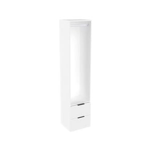 Lugna 2048 x 450 x 380mm White Hanging 2 Drawer Storage Cabinet