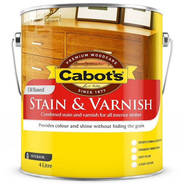 Cabot's 4L Satin Tint Base Oil Based Stain And Varnish