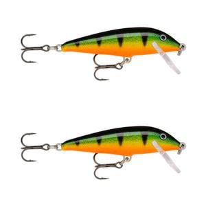 2x Rapala 9cm Countdown Sinking Hardbody Balsa Fishing Lures - Perch