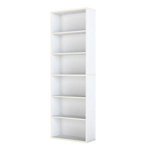 Levede 6-Tier Bookshelf  - White