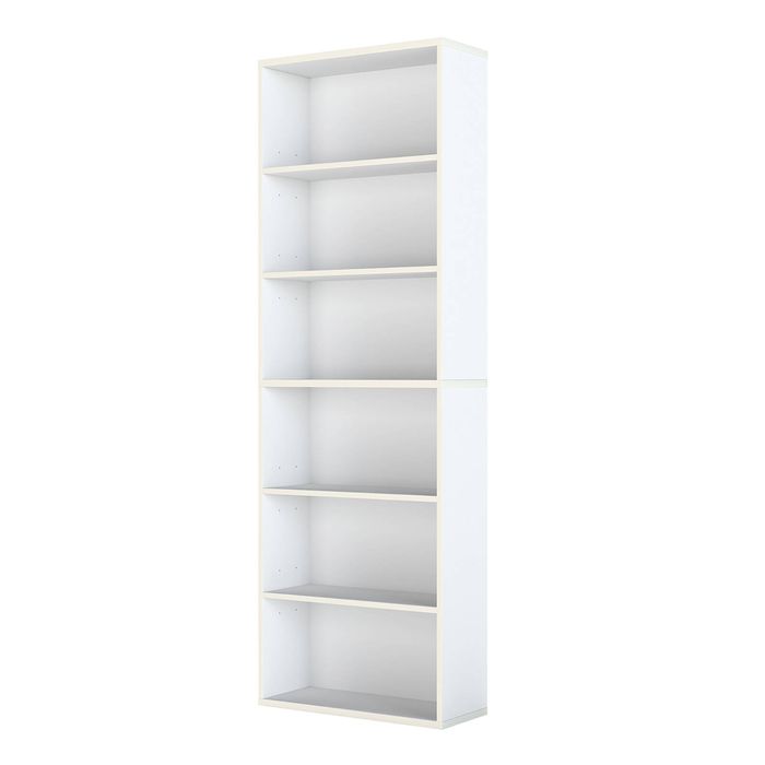 Levede 6-Tier Bookshelf  - White