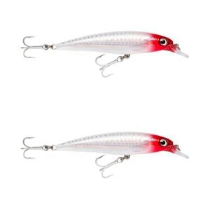2x Rapala 12cm Saltwater X Rap Jerkbait Fishing Lures - Redhead UV