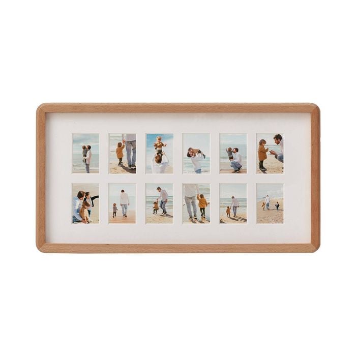 VeeArt Wooden Collage Photo Frame Beech 8x16" Elliot Series