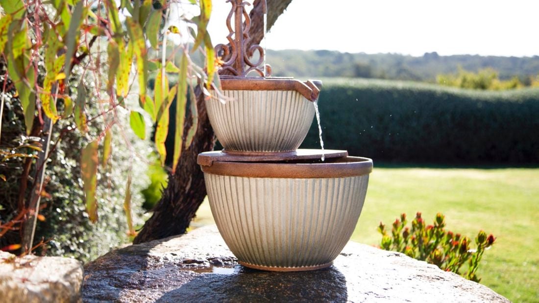 water feature pot