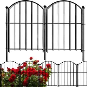 Advwin Garden Fence DIY Decorative Metal Panels Flower Bed Pet Barrier Border