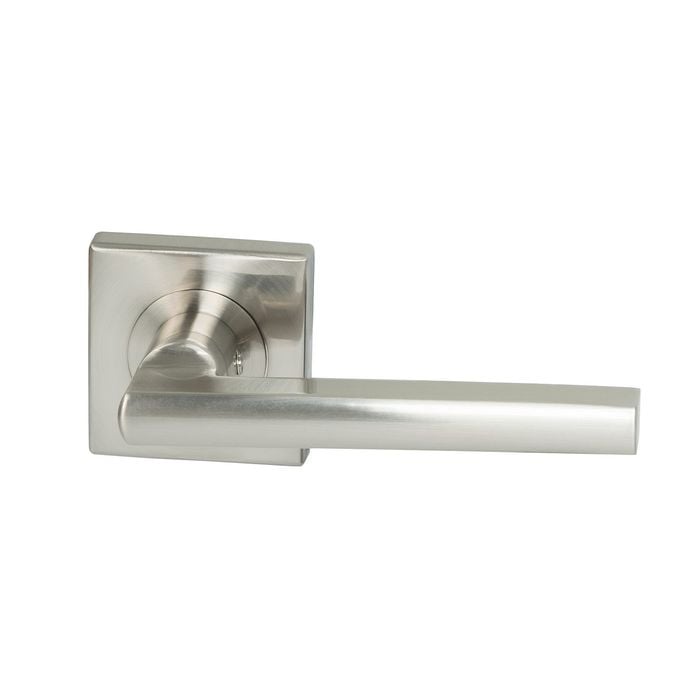 Miles Nelson Satin Nickel Parma Square Rosette Passage Set