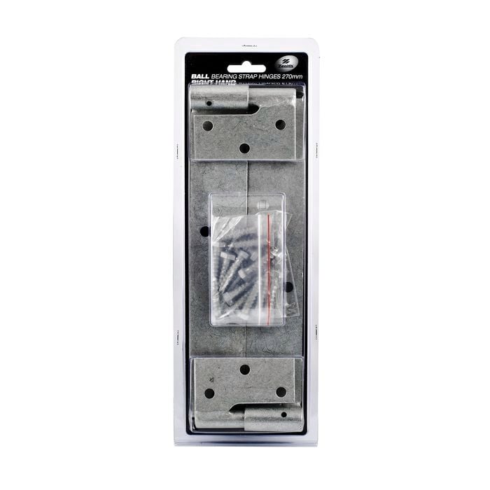 Zenith 270mm Galvanised Right Hand Ball Bearing Strap Hinge