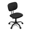 Artiss Armless Office Chair Swivel Home Office Desk Chair Fabric, Black