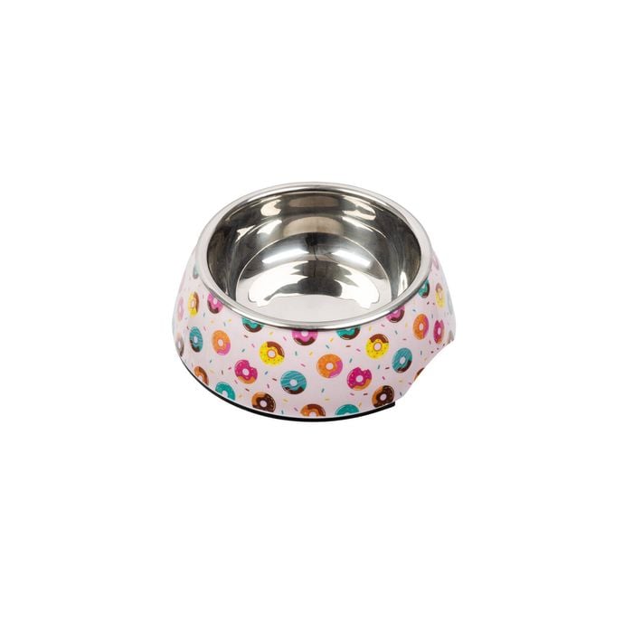 Happy Tails Small Donut Melamine Bowl