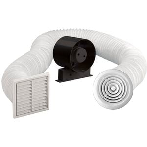 Manrose 100mm White Shower Fan Kit