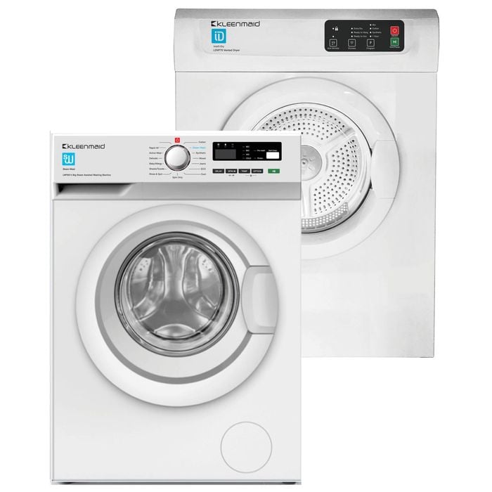 Front Load 8kg Washing Machine Bundle With Clothes Dryer