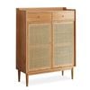 Miuz Shoes Cabinet Storage Shoe Organiser Rack With Shelves Drawers Solid Oak