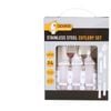 24pc Cockatoo Camping Stainless Steel Cutlery Set w/ Bag - White/Silver