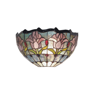 G&g Mauve Tulip Tiffany Wall Light