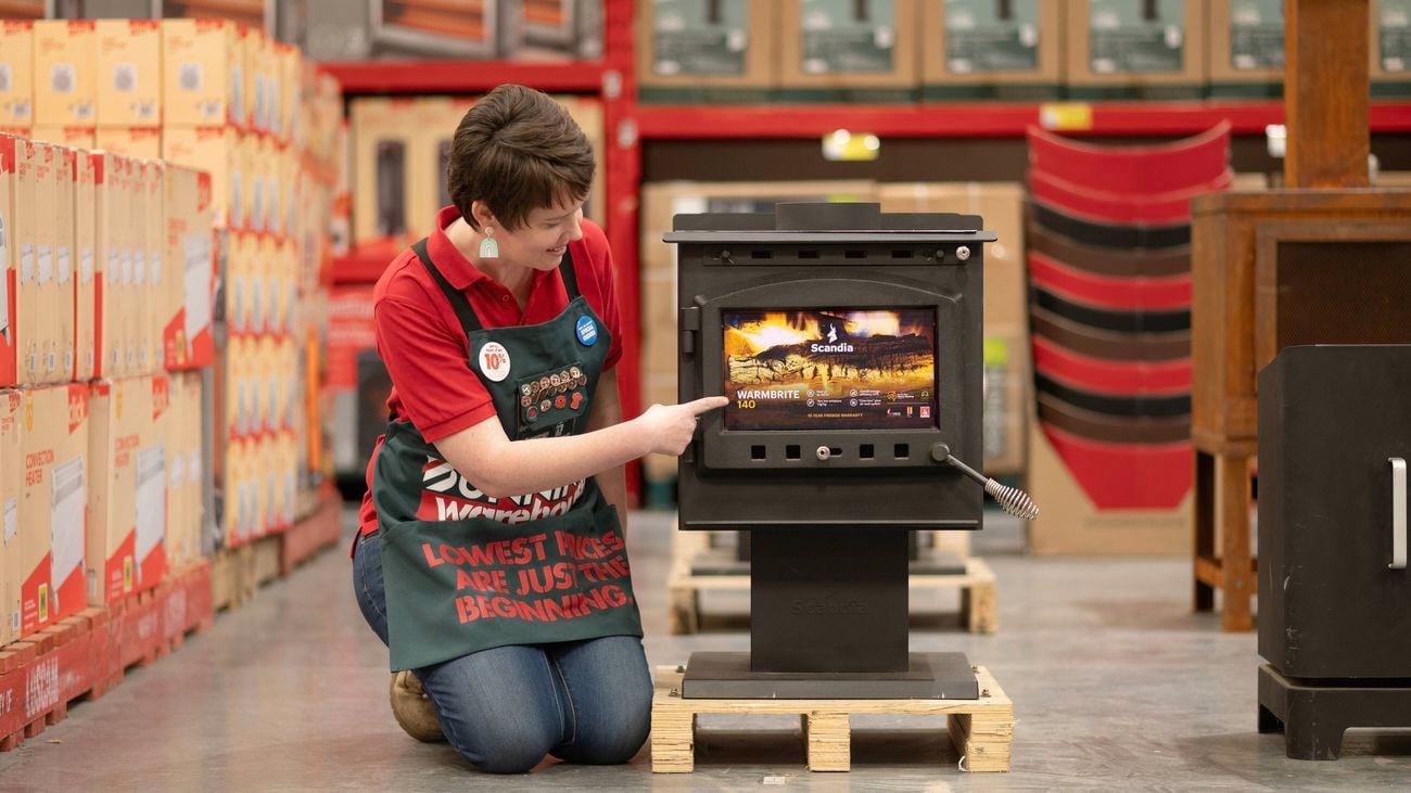 Scandia warmbrite 140 wood heater.