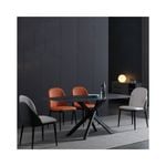 Modern Furniture KIANA Sintered Stone Dining Table - 180cm - Black
