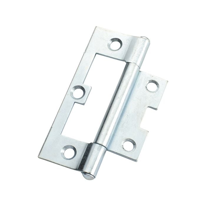 Lane 90 x 54 x 1.6mm Zinc Plated Fixed Pin Easy Fit Hinge - 2 Pack