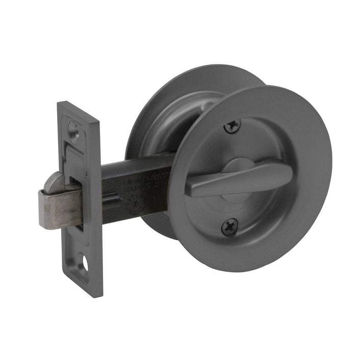 Schlage Graphite Round Privacy Cavity Slider