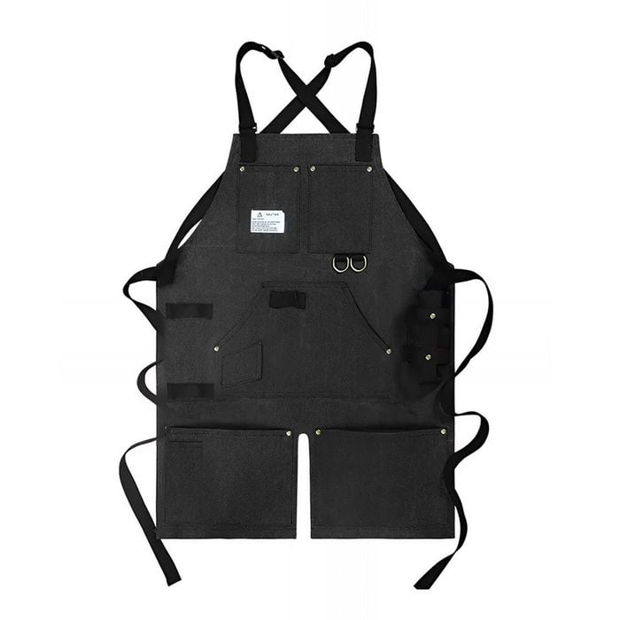 Anypron Black Denim Tool Apron for Gardening & Woodworking