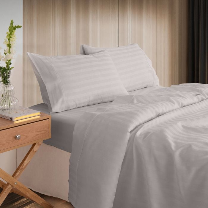 Kensington 1200 Thread Count Cotton Sheet Set Silver King