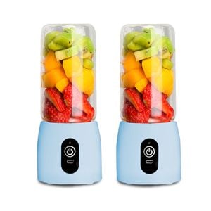 SOGA 2X USB Rechargeable Mini Juicers – Blue
