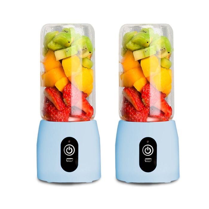 SOGA 2X USB Rechargeable Mini Juicers – Blue
