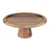 Olympia Acacia Cake Stand Wooden Pedestal 305(ø)x127(h)mm