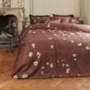 Bedding House X Van Gogh King Plum Blossoms Red Cotton Sateen Quilt Cover Set