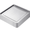 40x40cm Stainless Steel Pan Trays - 10 Pack - Silver | Stainless Steel | Small
