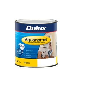 Dulux 500ml Vivid White Gloss Aquanamel Enamel Paint - 500ml