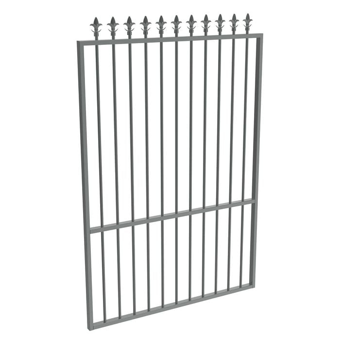 ProtectorAl 800 - 1200 x 1800mm Monument Aluminium Spear Top Pool Gate With Mid Rail