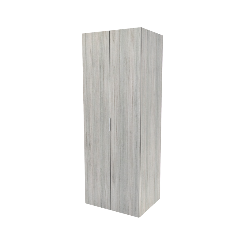 Lugna 2048 x 750 x 580mm Mist 3 Shelf 3 Drawers Double Door Storage Cabinet