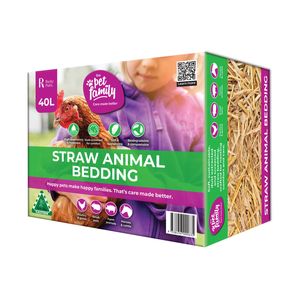 The Pet Family 40L Straw Animal Bedding