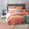 Renee Taylor Hudson Vintage Washed Cotton Chenille Quilt Cover Set King Paprika
