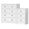 ALFORDSON 5 Chest of Drawers Bedside Table Set White