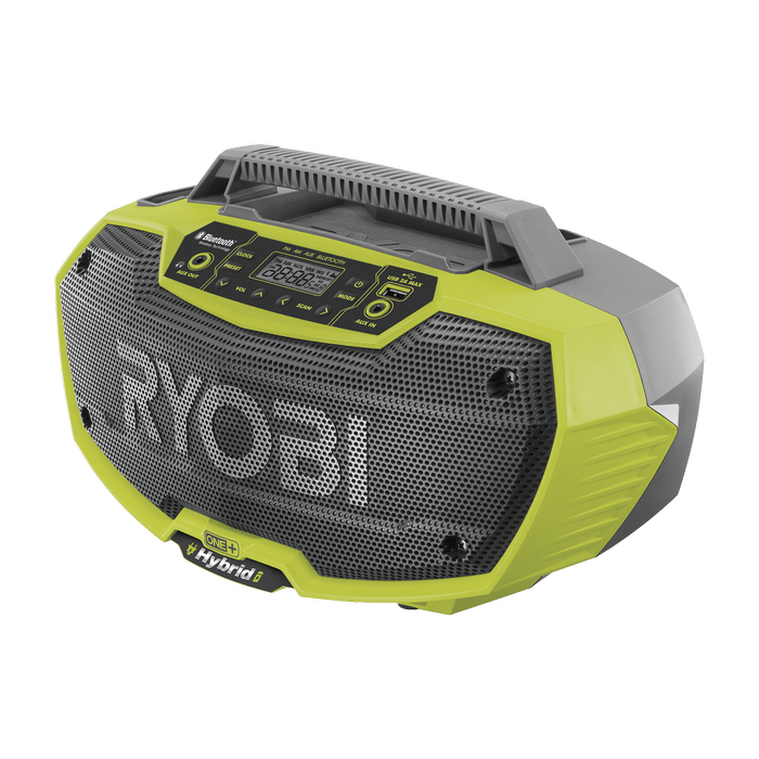 Ryobi 18V ONE+ Hybrid 2 Speaker Radio with Bluetooth R18HR-0 - Skin Only